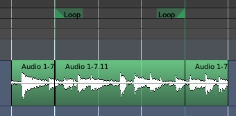 region arrangement after separate using loop range