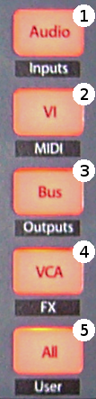 FaderPort8 Mix Management Buttons