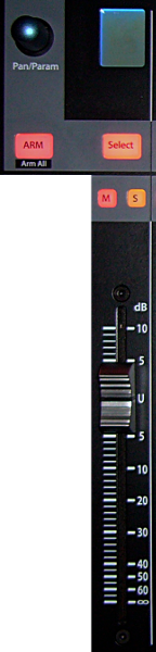 The FaderPort8 Channel Strip