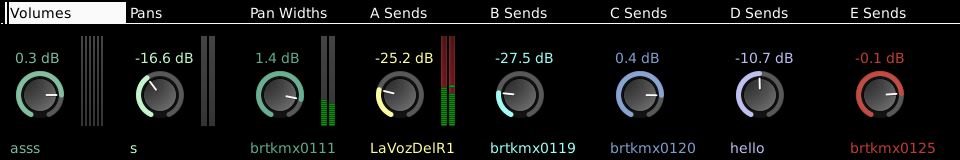 Global mix mode on Push2 screen